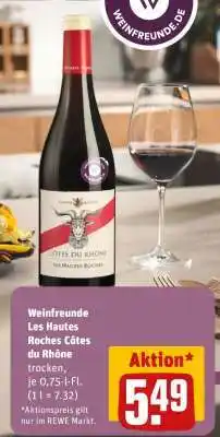 REWE Weinfreunde Les Hautes Roches Côtes du Rhône Angebot