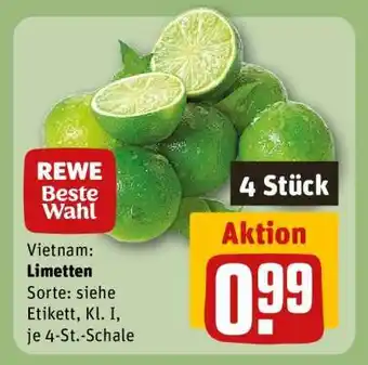 REWE Limetten Angebot