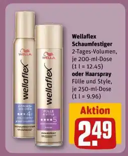 REWE Wellaflex Schaumfestiger oder Haarspray Angebot