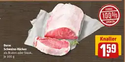 REWE Duroc Schweine-Rücken Angebot
