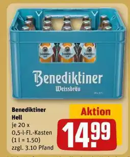 REWE Benediktiner Hell Angebot