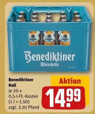 REWE Benediktiner Hell Angebot