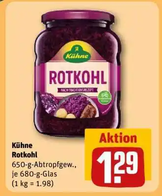 REWE Kühne Rotkohl Angebot