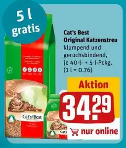 REWE Cat's Best Original Katzenstreu Angebot