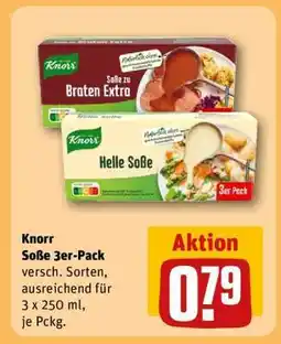 REWE Knorr Soße 3er-Pack Angebot