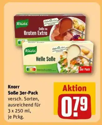 REWE Knorr Soße 3er-Pack Angebot