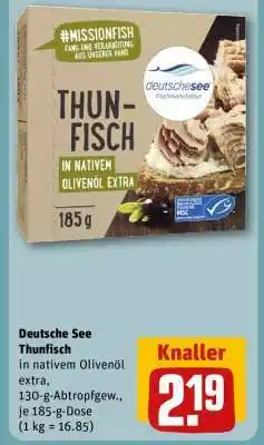 REWE DEUTSCHE SEE Thunfisch Angebot