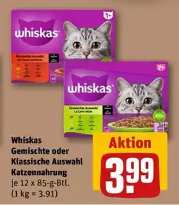 REWE Whiskas Gemischte oder Klassische Auswahl Katzennahrung Angebot