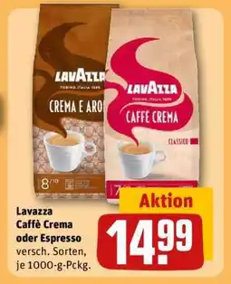 REWE Lavazza Caffe Crema oder Espresso Angebot