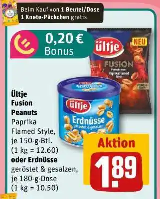 REWE ültje Fusion Peanuts Angebot
