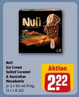 REWE Nuii Ice Cream Salted Caramel & Australian Macadamia Angebot