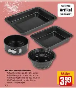 REWE Mini Back- oder Auflaufformen Angebot