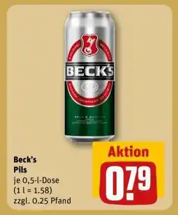 REWE Beck's Pils Angebot