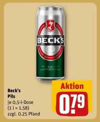 REWE Beck's Pils Angebot