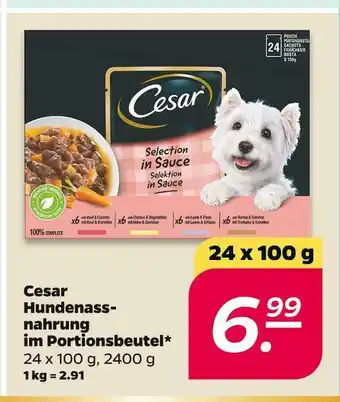 NETTO Cesar hundenassnahrung im portionsbeutel Angebot