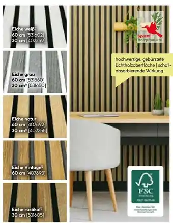 BayWa Specht Holzprodukte Akustikpaneel Deluxe Angebot