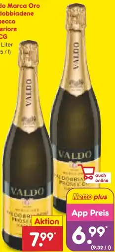 Netto Marken-Discount Valdo Valdobbiadene Prosecco Superiore Marca Oro Angebot
