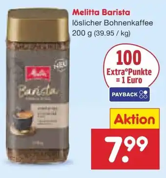 Netto Marken-Discount Melitta Barista Instant Crema Gold Angebot