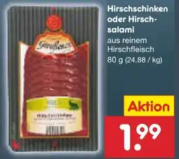 Netto Marken-Discount Greußener Hirschschinken Angebot