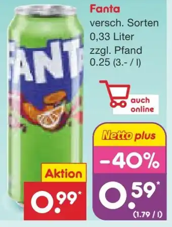 Netto Marken-Discount Fanta Exotic Angebot