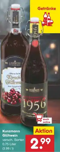 Netto Marken-Discount Kunzmann Weinkellerei Glühwein Angebot