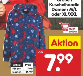 Netto Marken-Discount Kinder Weihnachts Kuschelhoodie Angebot