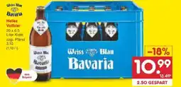 Netto Marken-Discount Weiss Blau Bavaria Helles Vollbier Angebot