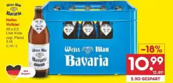 Netto Marken-Discount Weiss Blau Bavaria Helles Vollbier Angebot