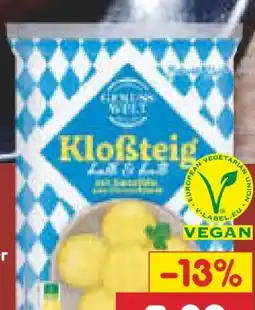 Netto Marken-Discount Genuss Welt Kloßteig Vegan Angebot