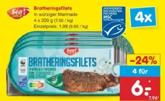 Netto Marken-Discount Bratheringsfilet Angebot