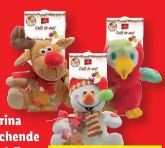 Lidl Favorina Sprechende Plüschfigur mit Fruchtgummi Angebot