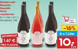 Netto Marken-Discount Roséwein aus der Republik Nordmazedonien Angebot