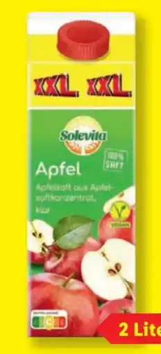 Lidl Solevita Vegan Apfelsaft Klar XXL Angebot