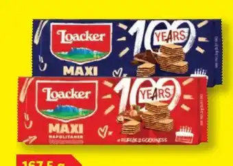 Lidl Loacker Maxi Waffeln Angebot