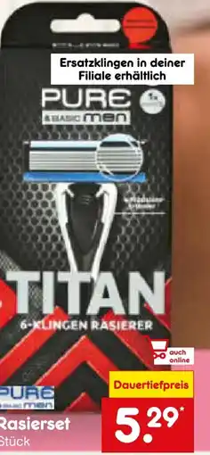 Netto Marken-Discount Pure Rasierset Angebot