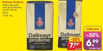 Netto Marken-Discount Dallmayr Prodomo Kaffee Spezialveredelt Angebot