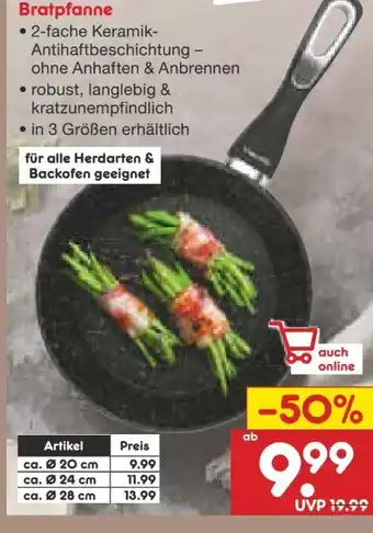 Netto Marken-Discount Brat Maxx Karbonstahl-Bratpfanne 20 cm Angebot