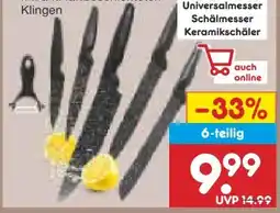 Netto Marken-Discount Gourmetmaxx Messerset 6er-Set Angebot