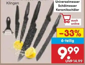 Netto Marken-Discount Gourmetmaxx Messerset 6er-Set Angebot
