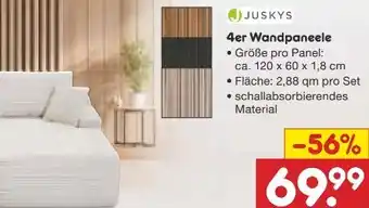Netto Marken-Discount Juskys Wandpaneele Angebot