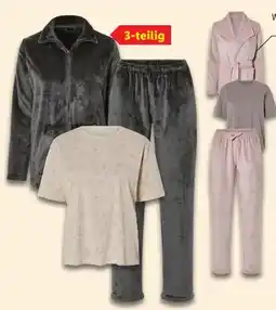 Lidl Esmara Damen-Pyjamaset 3-teilig Angebot