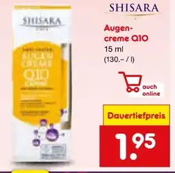 Netto Marken-Discount Shisara Beauty Augencreme Q10 Angebot