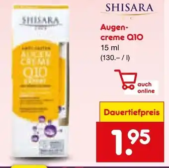 Netto Marken-Discount Shisara Beauty Augencreme Q10 Angebot