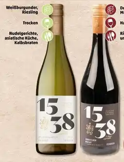 PENNY Weinkellerei Hechtsheim 1538 Riesling Weißburgunder Angebot