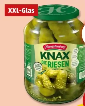 PENNY Hengstenberg Knax Die Riesen Gewürzgurken XXL Angebot
