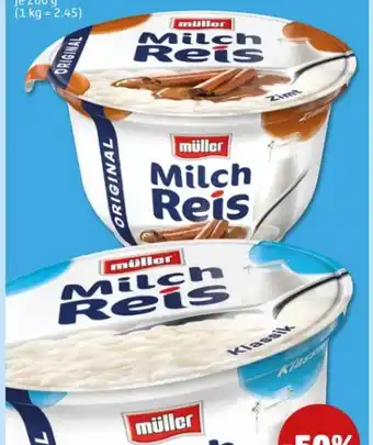 PENNY Müller Milchreis Original Zimt Angebot