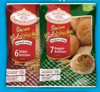 E-Center Coppenrath & Wiese Unsere Goldstücke 6 Dinkelbrötchen Angebot