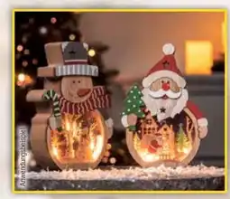 E-Center Weihnachts LED-Holzdekoration Angebot