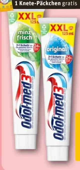 REWE Odol-Med 3 Zahncreme Original XXL Angebot