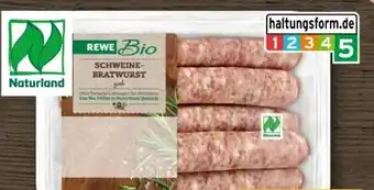 REWE Center Rewe Bio Schweine Bratwurst Angebot